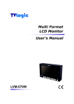 Multi Format LCD Monitor User's Manual