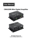 CMA220N Mini Digital Amplifier User Manual