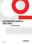 601-320H - VAR 3005 User Manual english.indd