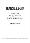 Frost Free Fridge Freezer USER'S MANUAL