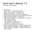SylvX User's Manual 1.0