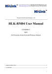 HLK-RM04 User Manual - Launchpad.cz