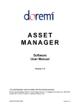 Doremi Asset Manager User Manual