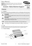 Invacare&reg; Bedco Backrest Support&trade; User Manual