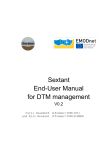 Sextant End-User Manual for DTM management
