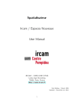 Spatialisateur Ircam / Espaces Nouveaux User Manual