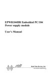 EPWR104HR Embedded PC/104 Power supply module