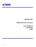 100-POE-SPL Industrial Power Extractor User Manual & Installation