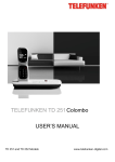 TELEFUNKEN TD 251Colombo USER'S MANUAL