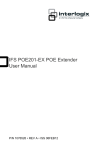 IFS POE201-EX POE Extender User Manual