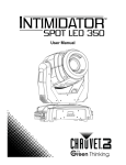 Intimidator Spot LED 350 User Manual Rev. 7