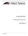 AT-IMC1000T/SFP User Manual