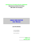 OMAS WEB EDITOR User Manual