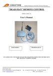 Dead-Man Remote Control - User's Manual