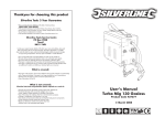 User's Manual Turbo Mig 130 Gasless