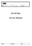 M-110 Plus Service Manual