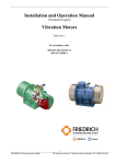 Installation and Operation Manual Vibration Motors