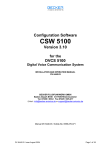 CSW5100 V3.10 Installation and Operation Manual