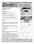 INSTALLATION AND OWNER'S MANUAL