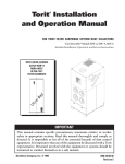 Torit® Installation and Operation Manual
