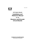 Installation and Reference Manual Resolver and Encoder Circuit