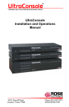 UltraConsole Installation and Operations Manual
