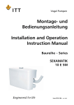 Montage- und Bedienungsanleitung Installation and