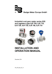 INSTALLATION AND OPERATION MANUAL