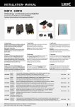 INSTALLATION &middot; MANUAL 9.9011 &middot; 9.9010 1/4