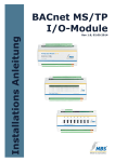 Installation Manual BACnet I/O Modules - mbs