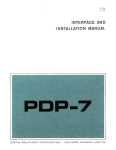 pdp-7 interface and installation manual