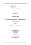 Manual LaserCheck Hardware Installation, Software and Maintenance
