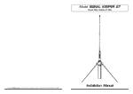 Model SIGNAL KEEPER 27 SIGNAL KEEPER 27 Installation Manual