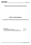 This Installation Manual contains essential information for the