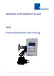 Operating and Installation Manual iM50 Fume hood monitor face