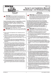 Owner's and Installation Manual Bedienungs- und