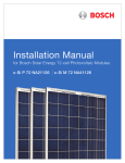 Installation Manual - Bosch Solar Energy