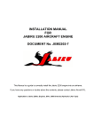 INSTALLATION MANUAL FOR JABIRU 2200 AIRCRAFT ENGINE