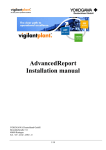 Installation manual AdvancedReport