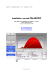 Installation manual SOLARVIEW