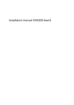 Installation manual iCNC600 board