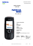 Nokia 1661 (RH-121/RH-122) Service Manual Level 1&2
