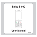 Spice S-900 User Manual
