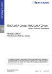 R8C/LA6A Group, R8C/LA8A Group User's Manual: Hardware