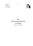 MSA 32 Bit Dynamic Link Libraries User Manual