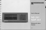 User's Manual ND 281, NDP 281 (SW 246 110-10)