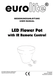 EUROLITE LED Flower Pots User Manual - LTT