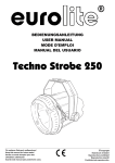 EUROLITE Techno Strobe 250 User Manual (# 4946)