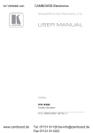 USER MANUAL - Camboard Electronics