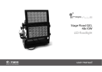 Stage Flood QCL 48x10W LED floodlight user manual